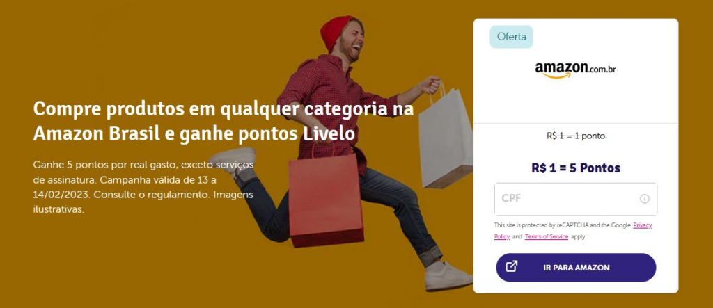 Ganhe Pontos Livelo Comprando na Amazon